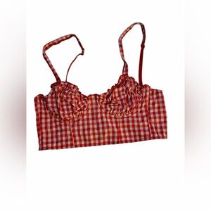 Target Red and White Checkered Bra